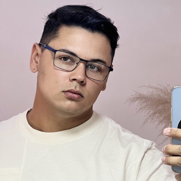 Armação de Óculos 6001 Retangular Azul